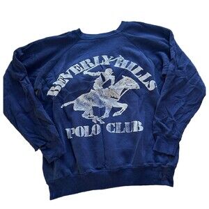 Vintage Navy Beverly Hills polo Club Crewneck